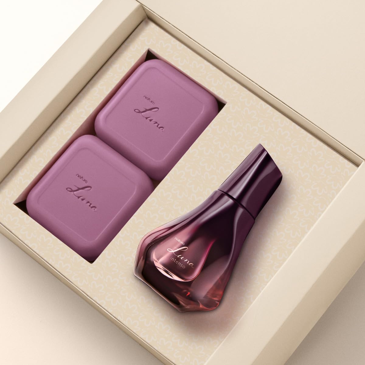 KIT LUNA INTENSO FEMININO 50ml + 2 SABONETES EM BARRA 90G | Amazon
